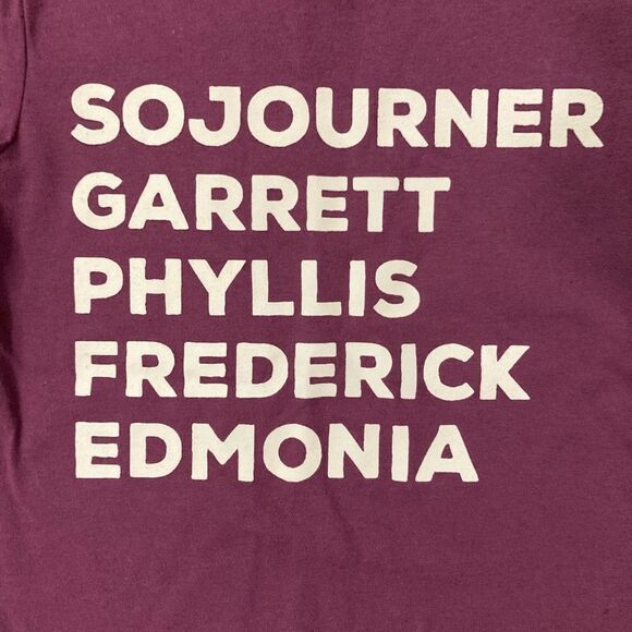 Sojourner, Garrett, Phyllis, Frederick & Edmonia Toddler Girl’s Purple Tee 4T - Picture 2 of 8